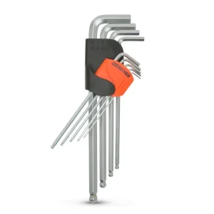 Kiárusítás Mini Imbusz kulcs készlet (kerekített véggel) 9db 1.5mm-töl - 10mm-ig