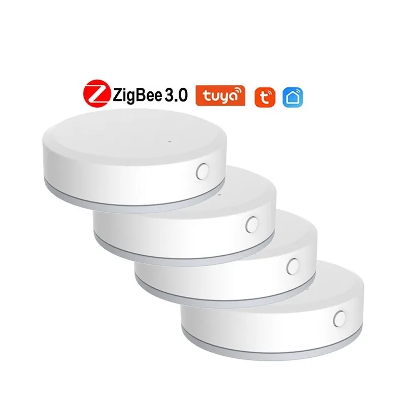 4 db - Tuya/SmartLife App ZigBee Intelligens hőmérséklet- és páratartalom-érzékelő elemmel működik a Zigbee hubbal az Olcsó