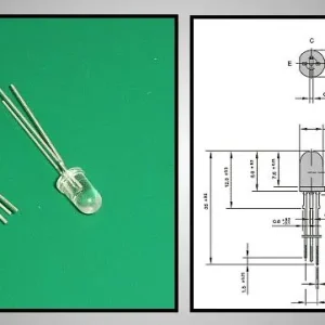 PHOTO TRANSISTOR 5mm 70/80V 50mA 150mW 3p. Akciós ár