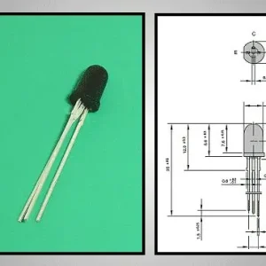 Kiárusítás PHOTO TRANSISTOR 5mm 70/80V 50mA 150mW 3p.