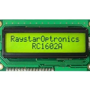 Kiárusítás LCD Modul 2x16 karakter 5*7Dots+Cursor RC1602A-YHY-CSX