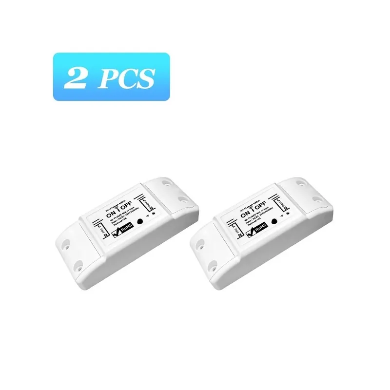 Biztonságos fizetés Csomag: 2db - Aubess DIY WiFi Smart Light Switch univerzális megszakító időzítő Smart Life APP vezeték nélküli