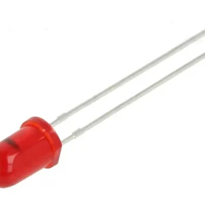 Azonnali szállítás LED 5mm villogó élénk piros diffúz 400...800mcd Vf: 3,5...14V L-56BSURDK