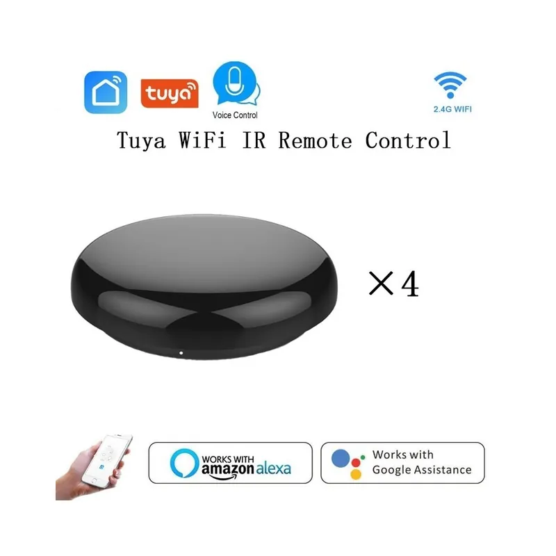 Szín: 4 DB - WiFi IR Control Hub Smart Home Blaster infravörös vezeték nélküli távirányító a Smart Life Tuya APP-on Azonnali szállítás