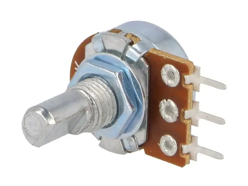 Potméter 22K lineáris, mono 125mW tengely 9mm, D profil, PCB Népszerű