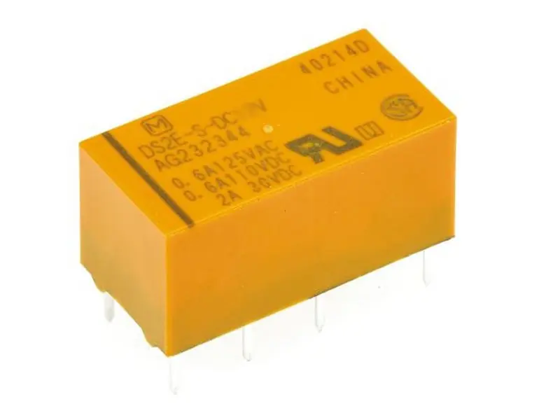 Relé 2x30VDC 3A, max 2x250VAC 2A 24VDC DS1E-S-DC24V Utolsó esély