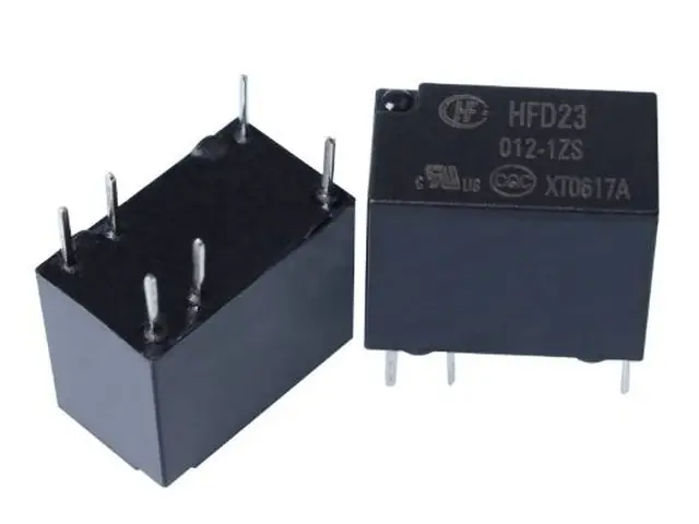 Gyors szállítás Relé 1x30V 1A (125V 0.5A) 12VDC HFD23/012-1ZS