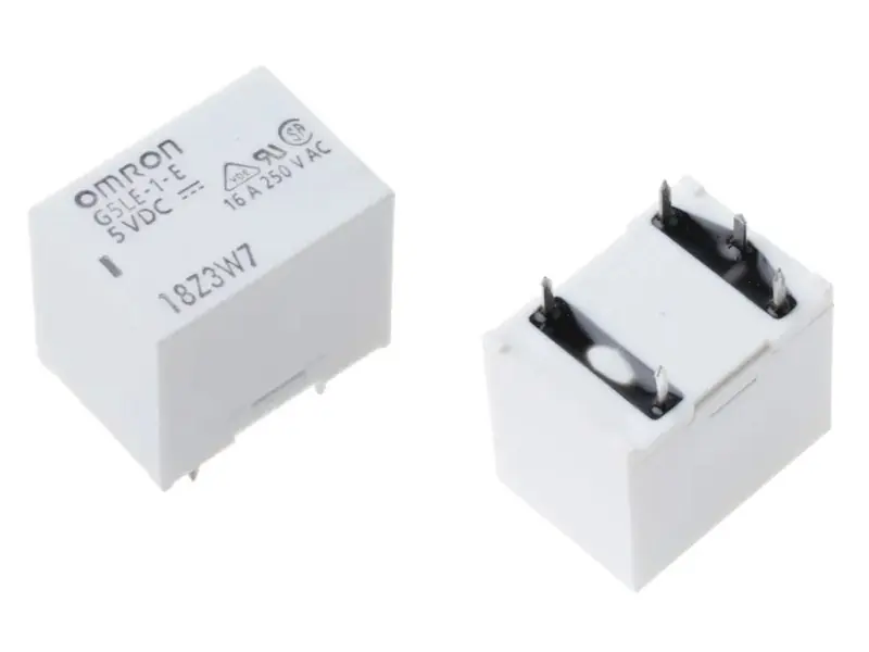 Relé 1x250V 16A 5VDC 5p. G5LE-1-E 5VDC Azonnal elérhető