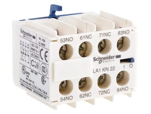 Mágneskapcsoló Segédérintkező 600V 10A 4p. 2NO +2NC Szuper akció