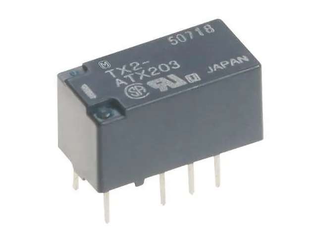 Relé 2x30Vdc 2A 24VDC TX2-24 Akció