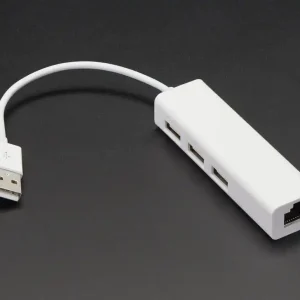 USB hub 3 portos USB 2.0 elosztó+LAN Legnépszerűbb