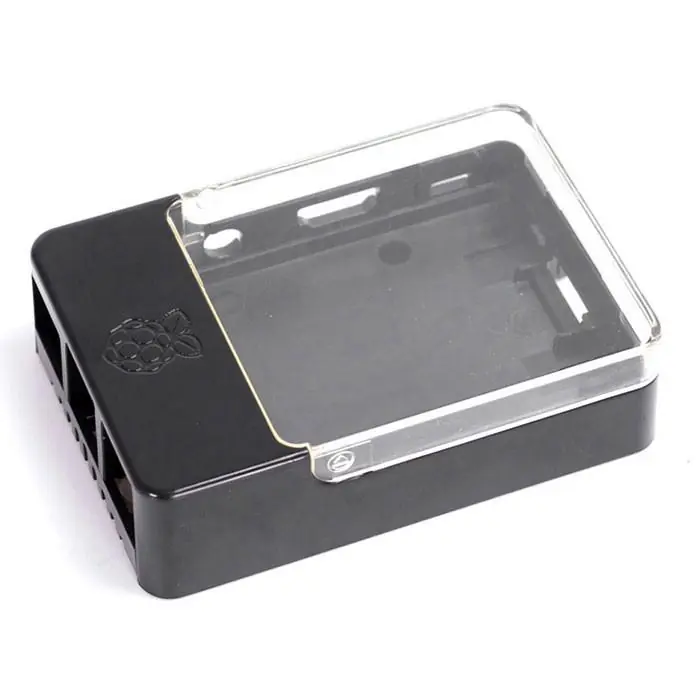 Raspberry Pi 3 B + számítógép ház fekete - ablakos Exkluzív ajánlat