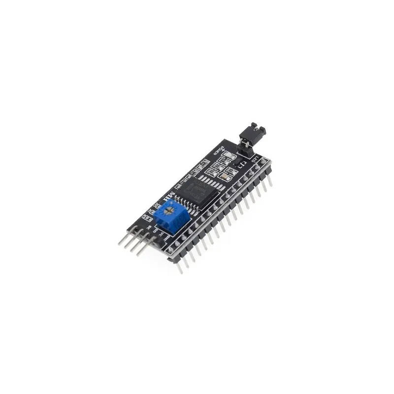Kedvezmény Szín: PCF8574 I2C adapter - LCD1602 LCD1602 I2C modul Kék/zöld képernyő PCF8574 IIC/I2C Adapter lemez arduinohoz
