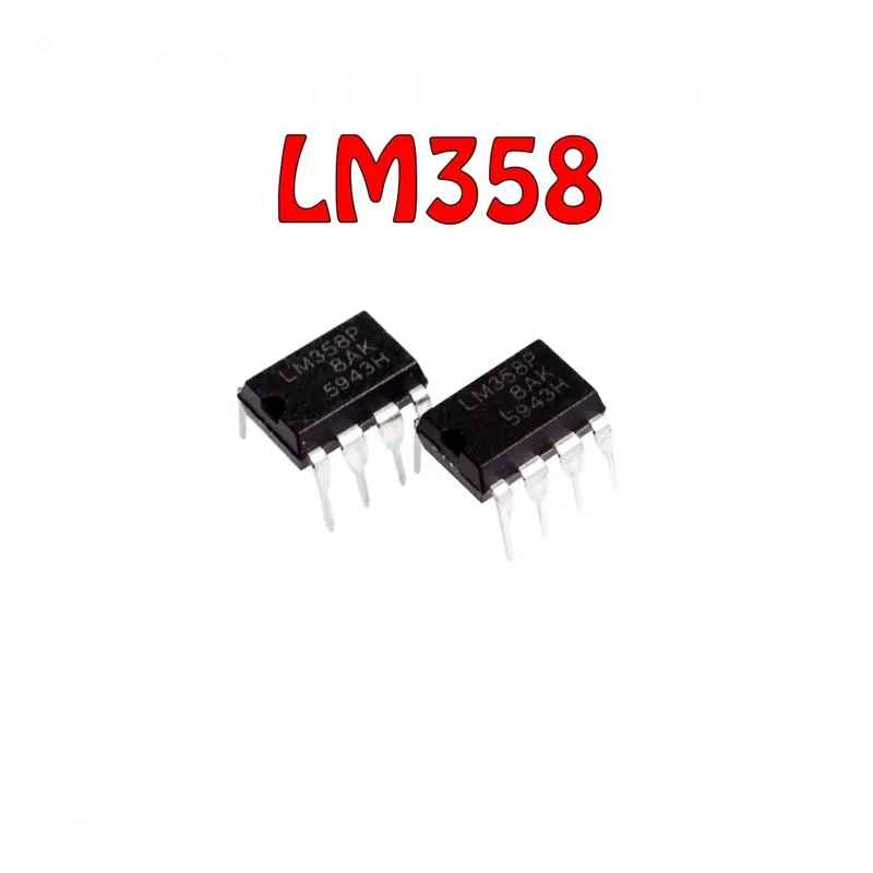 Csak ma 10db/tétel elektronikai IC chipek LM358N lm358 358 Lineáris műszerpuffer műveleti erősítő 1.1MHZ DIP8