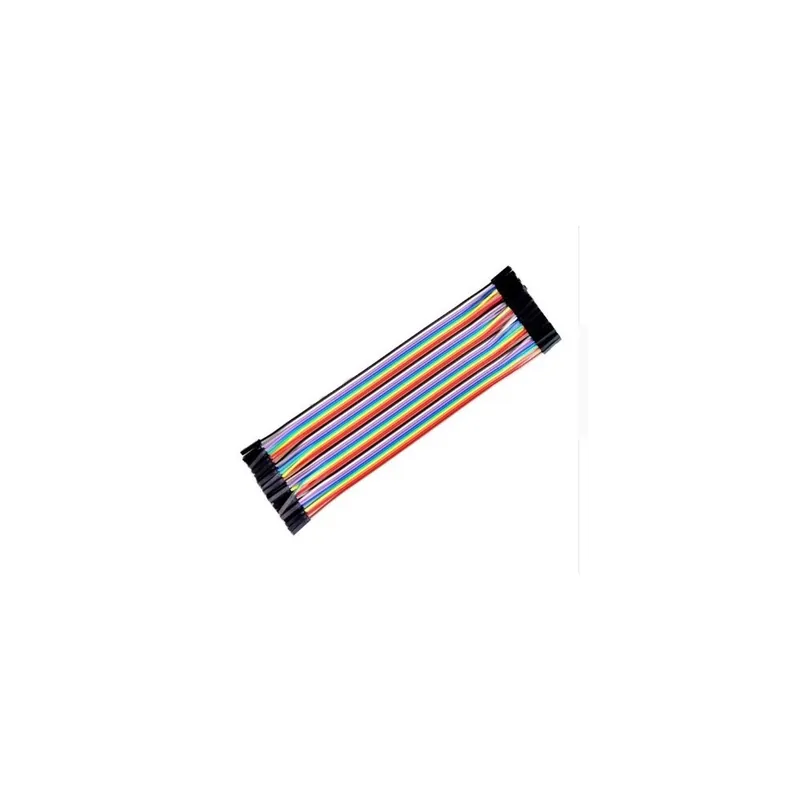 Vedd meg online Szín: NŐI NŐI - 40db 20cm 2,54mm 1p-1p tű Nőtől Férfiig Nőig Férfiig Színes Breadboard Kábel Jump Drót Jumper