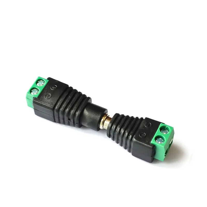 Legjobb ár 1 pár apa anya, kiváló minőségű 2,1 mm x 5,5 mm DC tápcsatlakozó adapter csatlakozó dugó CCTV kamerához