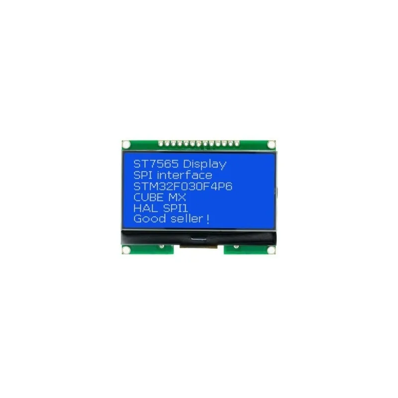 Szín: kék - LCD12864 12864-06D, 12864, LCD modul, COG, kínai betűtípussal, pontmátrix képernyő, SPI interfész Rendeld meg most