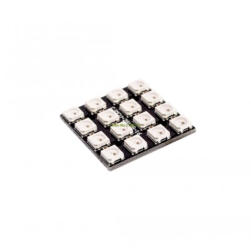 WS2812B 4 * 4 16 bites színes 5050 RGB LED lámpa panel lámpa Arduinohoz Kiárusítás