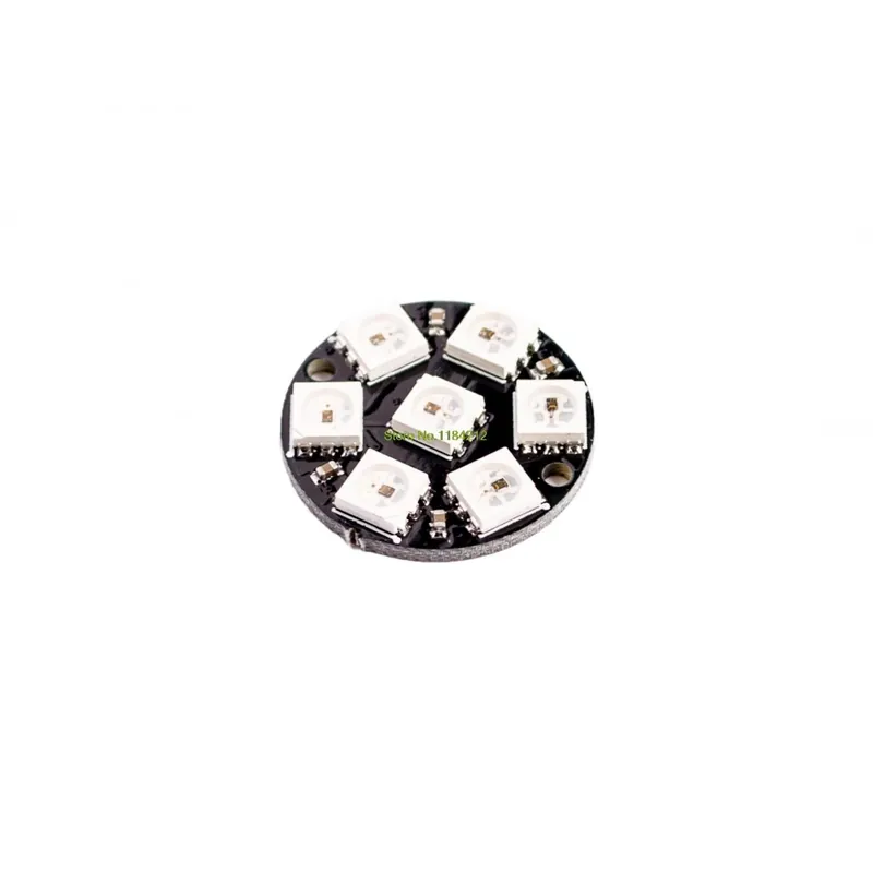 RGB LED-gyűrű 7 bites LED-ek WS2812 5050 RGB LED-gyűrűs lámpa, integrált illesztőprogramokkal arduino-hoz Különleges ajánlat