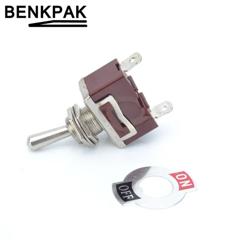 12mm 2 Lapos Tűs Váltókapcsoló ON-OFF / Be-Ki kapcsolós / Be-Ki kapcsoló - használható -35C -tól +75C-ig Bestseller