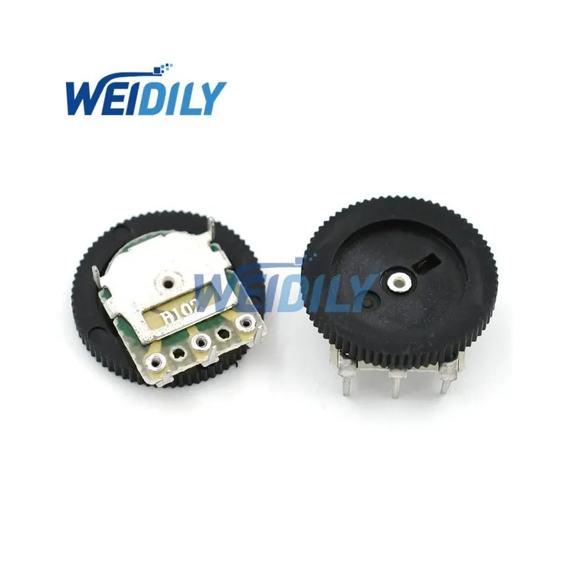 Legjobb ár 10db 16x2mm szimpla Váltós Tuning Potenciométer B102 1K 3 Tűs Tárcsa potenciométer