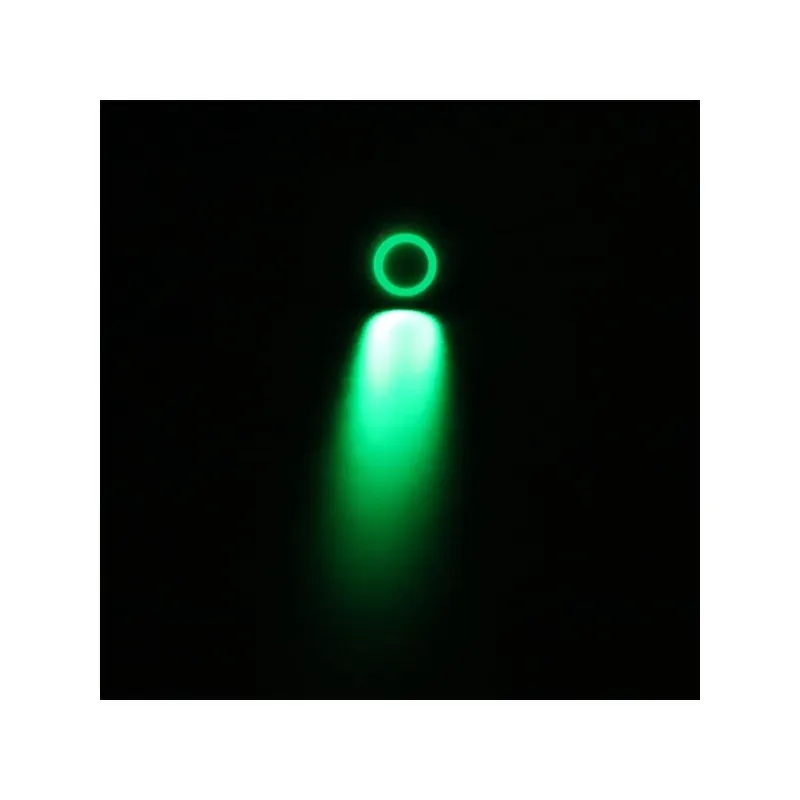Ne maradj le 22mm-3-9V(5V)-Rögzített Önzáró-Zöld Kör-Fém gomb kapcsoló hálózati kapcsoló LED világítás Azonnali önzáró Vízálló