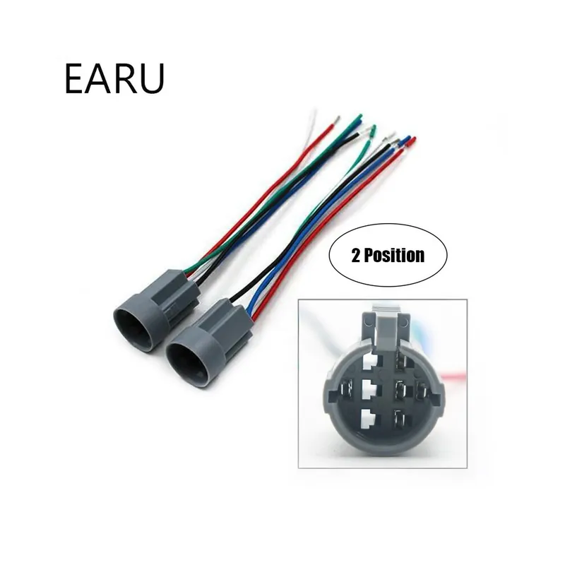 Fehér-Reteszelt Rögzítés-12V-2P Táp aljzat-19mm DPDT Megvilágított Fém Választó forgó kapcsoló Csak ma
