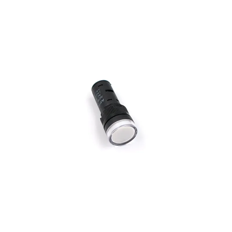 12mm-48V-Fehér-Jelző lámpa LED Elektromos jelzőkészülék 12 volt led jelzőkészülék világítás effektekhez Biztonságos fizetés