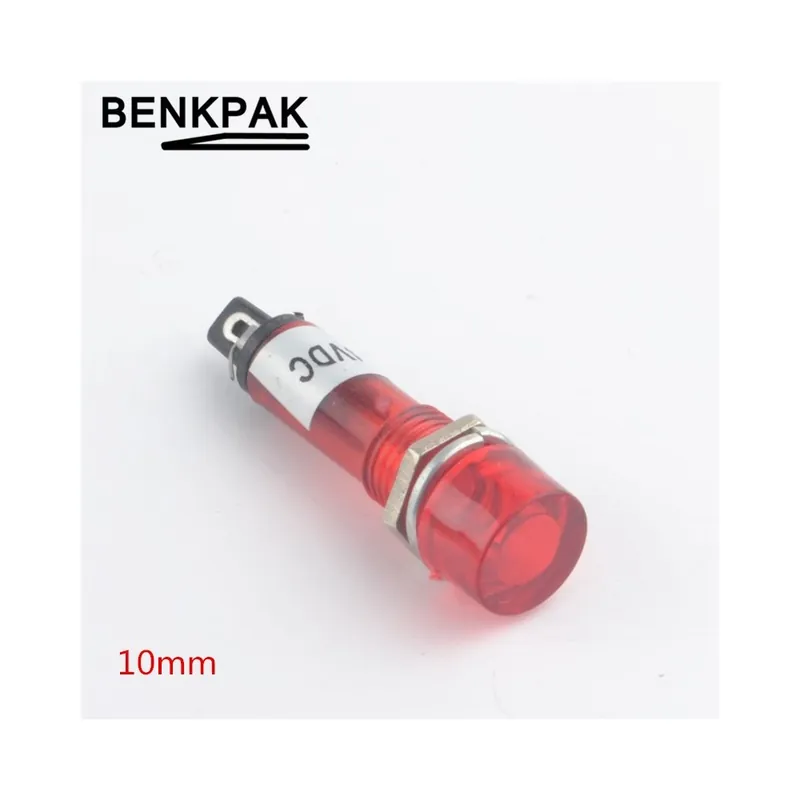 220V-Piros-10db 10mm Erős jelzőkészülék jelvilágítás XD10-3 Rendeld meg most