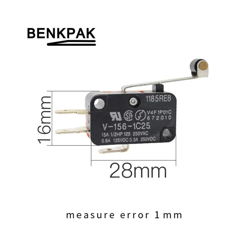 Expressz szállítás V 156 1C25-Miniatűr Mikrokapcsoló V-15 V-151 V-152 V-153 V-154 V-155 V-156-1C25