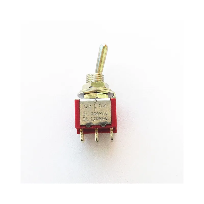 5db-MTS-123(ON)-OFF-(ON)-Piros Mini 3 Tűs 6mm 2/3 Pozíciós Ön-Újraindító Váltókapcsoló Mini Váltókapcsoló AC MTS-112 Legnépszerűbb