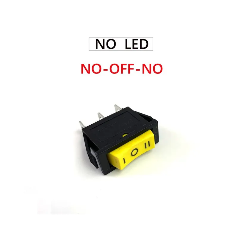 Szuper akció Sárga ON-OFF-ON-KCD3 Billenőkapcsoló ON-OFF 2 Pozíciós 3 Tűs Elektromos berendezések világítással hálózati kapcsoló