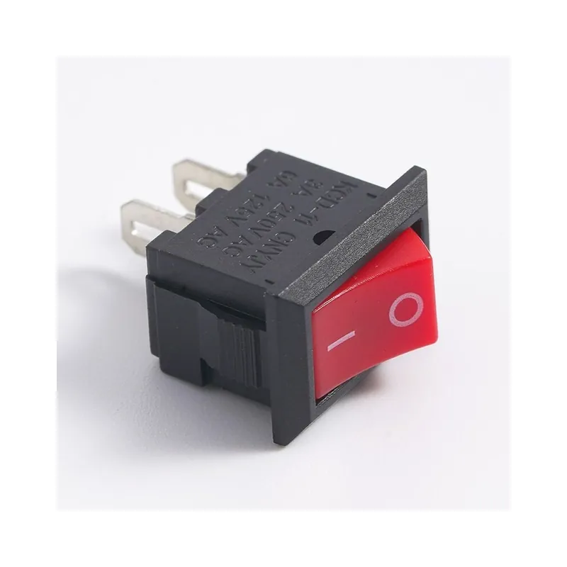 Olcsóbb 10db-Piros-5/10db Nyomógomb kapcsoló 10x15mm SPST 2 Tűs 3A 250V KCD11 Bepattanó ON-OFF Billenőkapcsoló 10MMx15MM