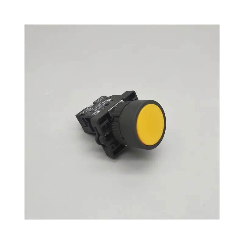 Sárga-22mm Azonnali Lapos Nyomógomb kapcsoló XB2- EA31 EA42 ZB2-BE101C 102C NO/NC 10A Ön-Visszatérő Erős Indító kapcsoló Árengedmény