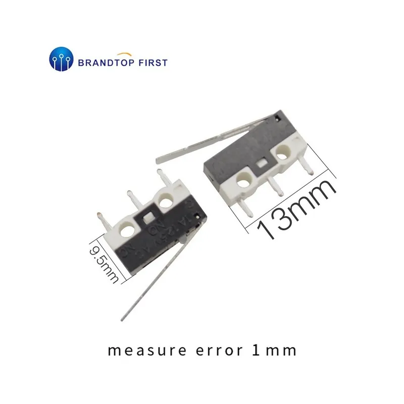 Expressz szállítás 05-5db Mini Mikro Végálláskapcsoló 3 Tűs PCB Terminál Görgős íves fogantyú Bepattanó nyomógomb Mikrokapcsoló