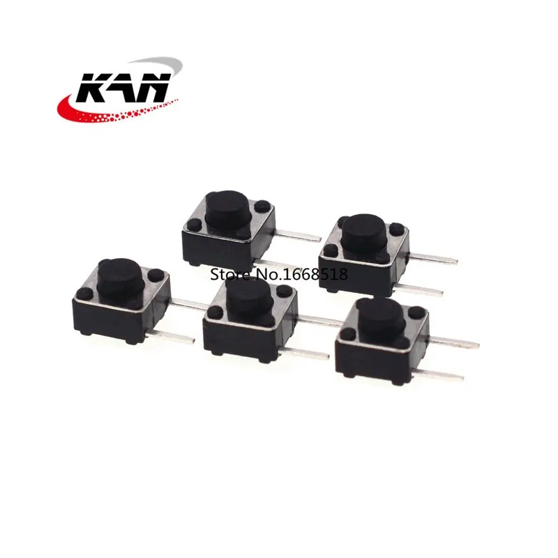 Rendeld meg most 6x6x7mm-6x6mm Panel PCB Azonnali érintős Mini Nyomógomb kapcsoló DIP Oldalsó 2 Tűs