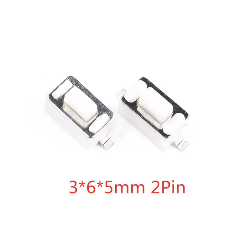 Bestseller 3X6X5mm 2 Tűs-50db érintős kapcsoló Szilikon gomb Mikrokapcsoló 3*4*2mm 3x6x4,3mm 2 Tűs 3x6x2,5mm 4*4*1,5mm SMD 4 lábú