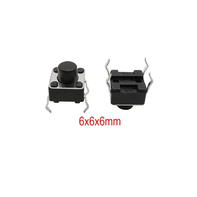 Biztonságos fizetés 6x6x6mm-50db 6x6mm érintős Mini Nyomógomb kapcsoló PCB Panel Azonnali DIP 4 Tűs Self-reset/Ön-Újraindító kapcsoló