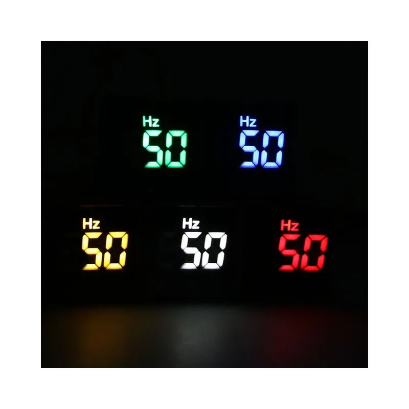 Szuper akció Piros-20-75HZ Mini négyzet alakú 22mm Digitális Elektromos Frekvencia mérő Monitor tesztelő Hálózati LED lámpa világítás