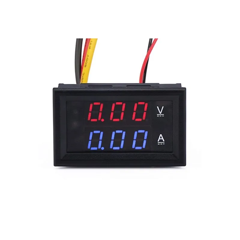 Akció 0.28"LED DC0-100V 10A Digitális Voltmérő Ampermérő 2 az 1-ben Multiméter 12V/24V Feszültség Ampermérő Voltmérő Panel