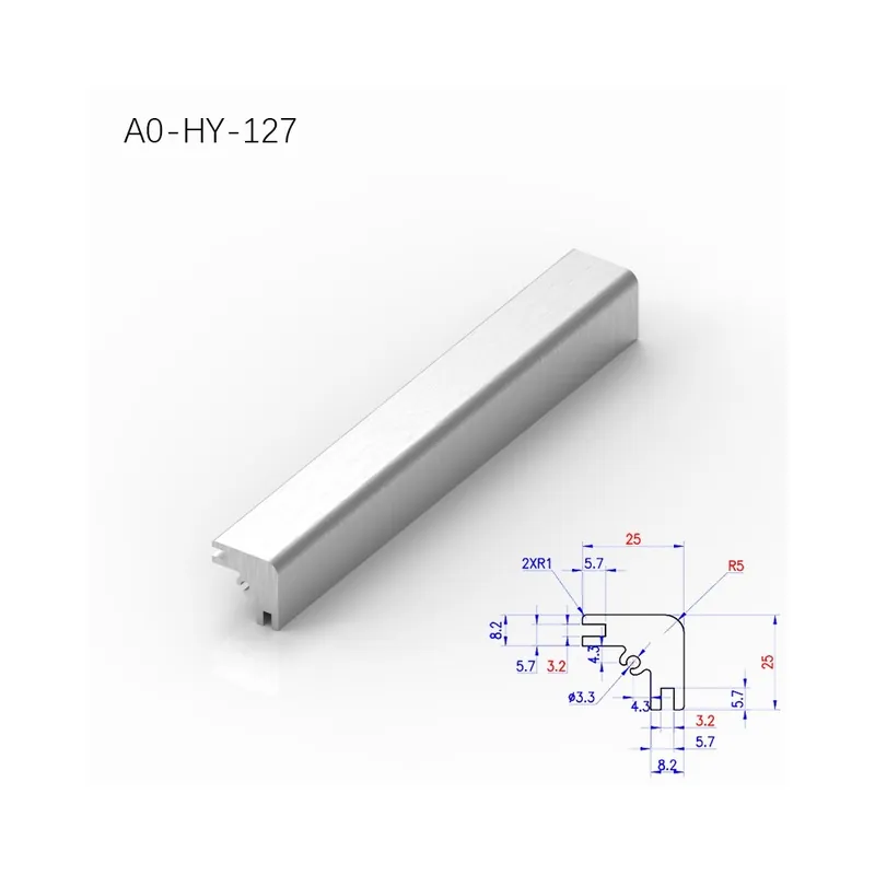 350-A0-HY-127-BRZHIFI 6061 Extrudált alumínium Profil Szögcsatlakozás Erősítőhöz Audioeszköz elektronikus instrukciós borítás Ingyenes szállítás