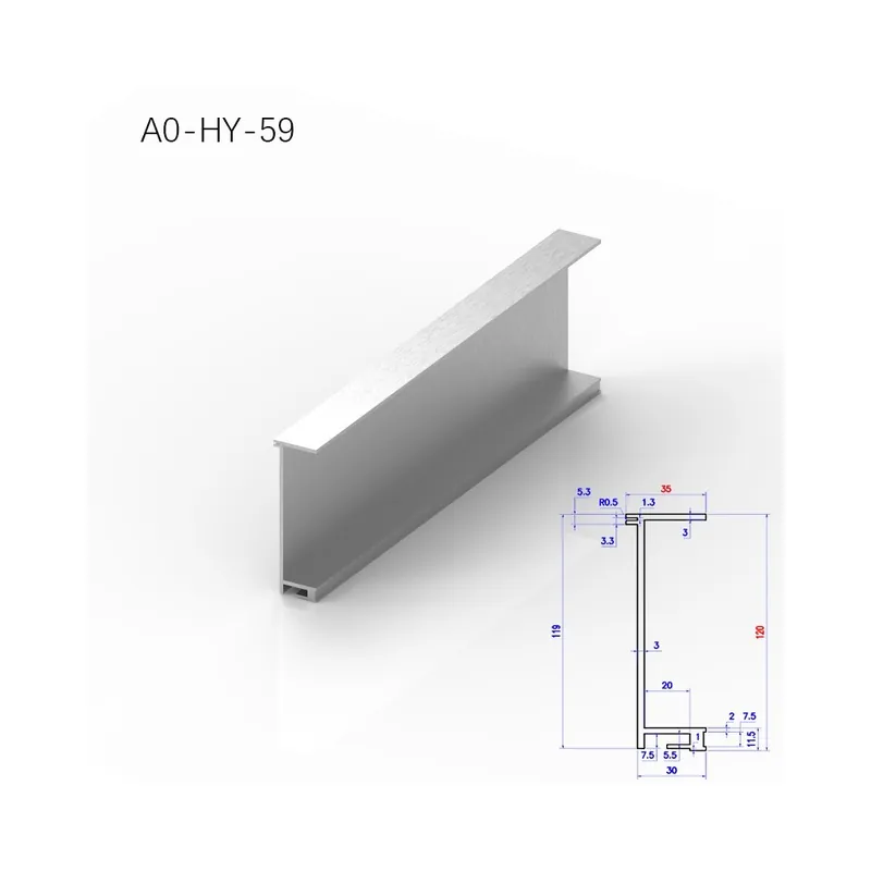 Árengedmény A0-HY-131-200-Személyre szabott 6061 Extrudált alumínium Profil Teljesítmény erősítőhöz Burkolat Panel Elektromos Fém ház