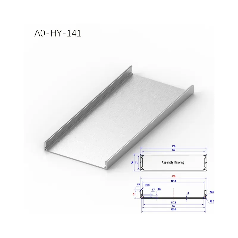 Biztonságos fizetés 300mm-A0-HY-141-BRZHIFI Személyre szabott 6061 Ipari Slot Extrudált alumínium Profil Bútordekorációs elektronikai hardverekhez