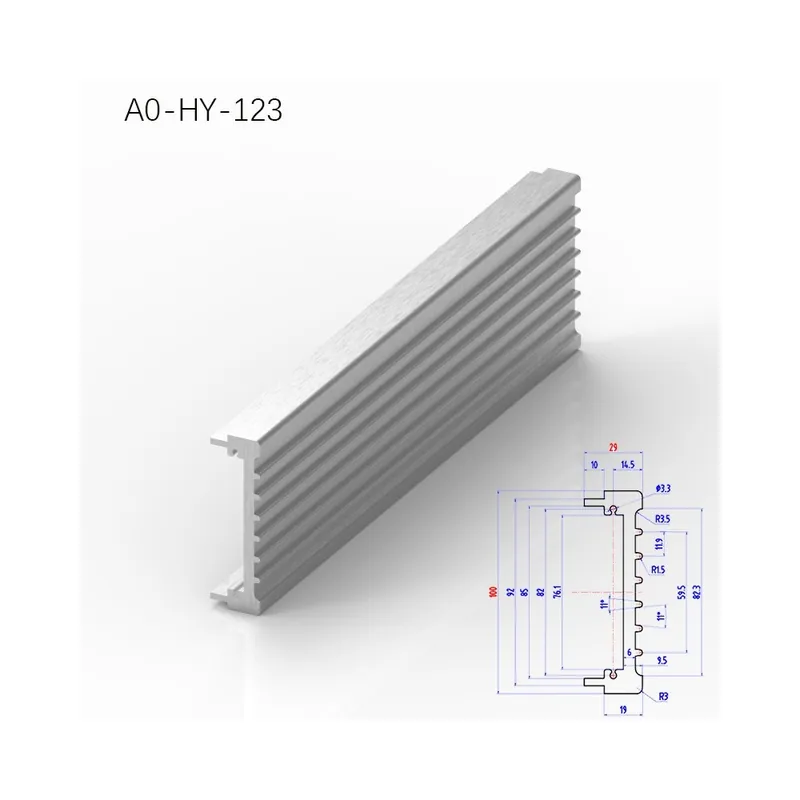 Biztonságos fizetés 300-A0-HY-123-BRZHIFI 6061 Alumínium Profil CNC Megmunkáló panel Alkatrészek Audio erősítő Tartó tok Lézeres feliratozással