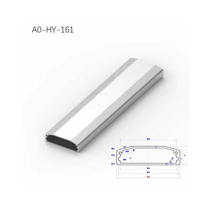 Azonnali szállítás 400mm-A0-HY-161-BRZHIFI 6061 Extrudált Alumínium Profil borítás Lineáris LED audioerősítő elektronikus berendezésekhez